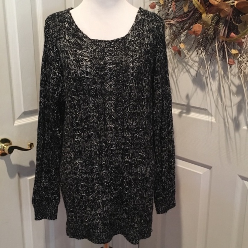 Longer length medium weight sweater